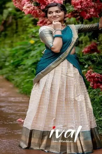 Silk Zari Lehenga with Blue Banarasi Silk Dupatta