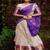 Silk Zari Lehenga with Purple Banarasi Silk Dupatta