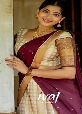 Silk Zari Lehenga with Wine Banarasi Silk Dupatta 4
