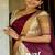 Silk Zari Lehenga with Wine Banarasi Silk Dupatta
