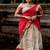 Silk Zari Lehenga with Red Banarasi Silk Dupatta