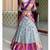 Blue Silk Zari Lehenga with Banarasi Silk Dupatta
