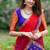 Purple Silk Zari Lehenga with Red Banarasi Silk Dupatta