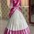 White Silk Zari Lehenga with Banarasi Silk Dupatta