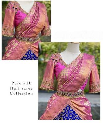 Purple Silk Zari Lehenga with Banarasi Silk Dupatta 2