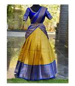 Yellow Silk Zari Lehenga with Banarasi Silk Dupatta
