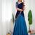 Blue Silk Zari Lehenga with Banarasi Silk Dupatta