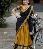 Yellow Silk Zari Lehenga with Banarasi Silk Dupatta