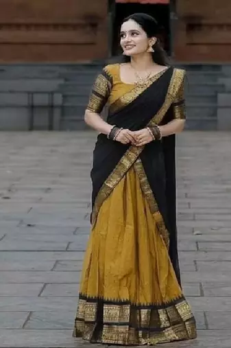 Yellow Silk Zari Lehenga with Banarasi Silk Dupatta