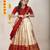 Cream White Silk Zari Lehenga with Banarasi Silk Dupatta