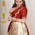 Cream White Silk Zari Lehenga with Banarasi Silk Dupatta