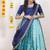 Blue Silk Zari Lehenga with Banarasi Silk Dupatta