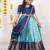 Blue Silk Zari Lehenga with Banarasi Silk Dupatta