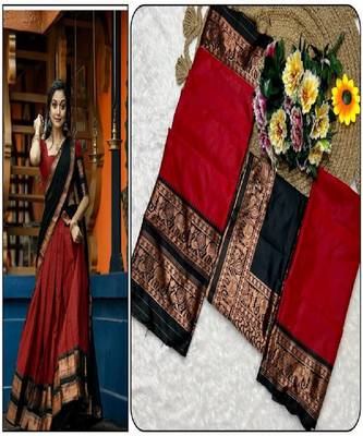 Maroon Silk Zari Lehenga with Banarasi Silk Dupatta 2