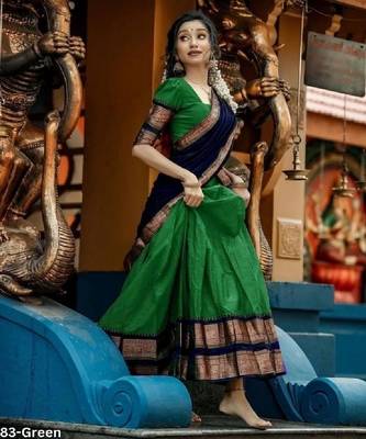 Green Silk Zari Lehenga with Banarasi Silk Dupatta 2