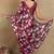 Mirchi fashion women's red floral printed chiffon saree with unstitched blouse piece