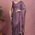 Mirchi fashion women's magenta floral printed chiffon saree with unstitched blouse piece