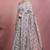 Mirchi fashion women's grey floral printed cotton blend saree with unstitched blouse piece
