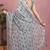 Mirchi fashion women's blue floral printed cotton blend saree with unstitched blouse piece