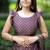 Mirchi fashion women's wine ajrakh printed chiffon saree with unstitched blouse piece