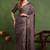 Mirchi fashion women's magenta block print cotton silk,silk blend saree with unstitched blouse piece