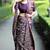 Mirchi fashion women's wine paisley zari border cotton silk,silk blend saree with unstitched blouse piece