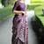 Mirchi fashion women's wine paisley zari border cotton silk,silk blend saree with unstitched blouse piece