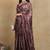 Mirchi fashion women's magenta floral printed chiffon saree with unstitched blouse piece