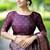 Mirchi fashion women's wine paisley zari border cotton silk,silk blend saree with unstitched blouse piece