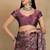 Mirchi fashion women's magenta floral printed chiffon saree with unstitched blouse piece