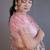 Mirchi fashion women's pink floral printed cotton silk,silk blend saree with unstitched blouse piece