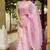 Mirchi fashion women's lavender floral printed cotton blend saree with unstitched blouse piece