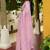 Mirchi fashion women's lavender floral printed cotton blend saree with unstitched blouse piece