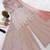 Soft pink hand embroidered palazzo suit with chiffon dupatta