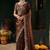 Women's satin silk saree with elegant lace border party wear designer saree