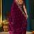 Women's satin silk saree with elegant lace border party wear designer saree