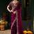 Women's satin silk saree with elegant lace border party wear designer saree