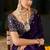 Women's satin silk saree with elegant lace border party wear designer saree