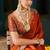 Women's satin silk saree with elegant lace border party wear designer saree
