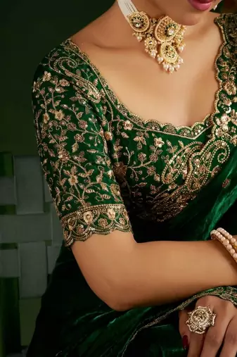 Women's satin silk saree with elegant lace border party wear designer saree
