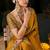 Women's satin silk saree with elegant lace border party wear designer saree