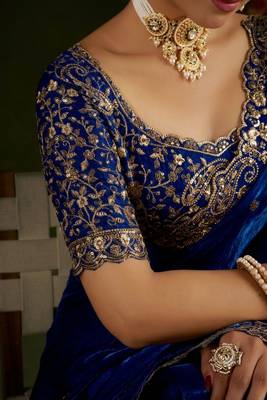 Women's satin silk saree with elegant lace border party wear designer saree 5