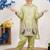 Designer pure chinon silk kurta palazzo set with embroidered work for wedding