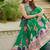 Green Navratri Digital Print Maslin Cotton Lehenga Choli with Dupatta