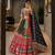 Multicolor Navratri Muslin Cotton Lehenga Choli with Real Mirror Work & Dupatta