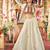 White Navratri Pure Cotton Lehenga Choli with Embroidered Koti