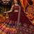 Maroon Navratri Muslin Cotton Lehenga Choli with Real Mirror Work & Dupatta