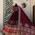 Maroon Navratri Muslin Cotton Lehenga Choli with Real Mirror Work & Dupatta