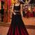 Black Navratri Cotton Kali Lehenga Choli with 8 Meter Flair
