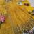  mustard yellow solid silk anarkali suit with dupatta